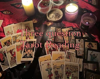 Lectura de tarot de tres preguntas