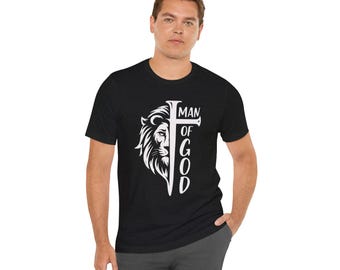 Camiseta "Homem de Deus" para Homens | Camiseta da Fé Cristã