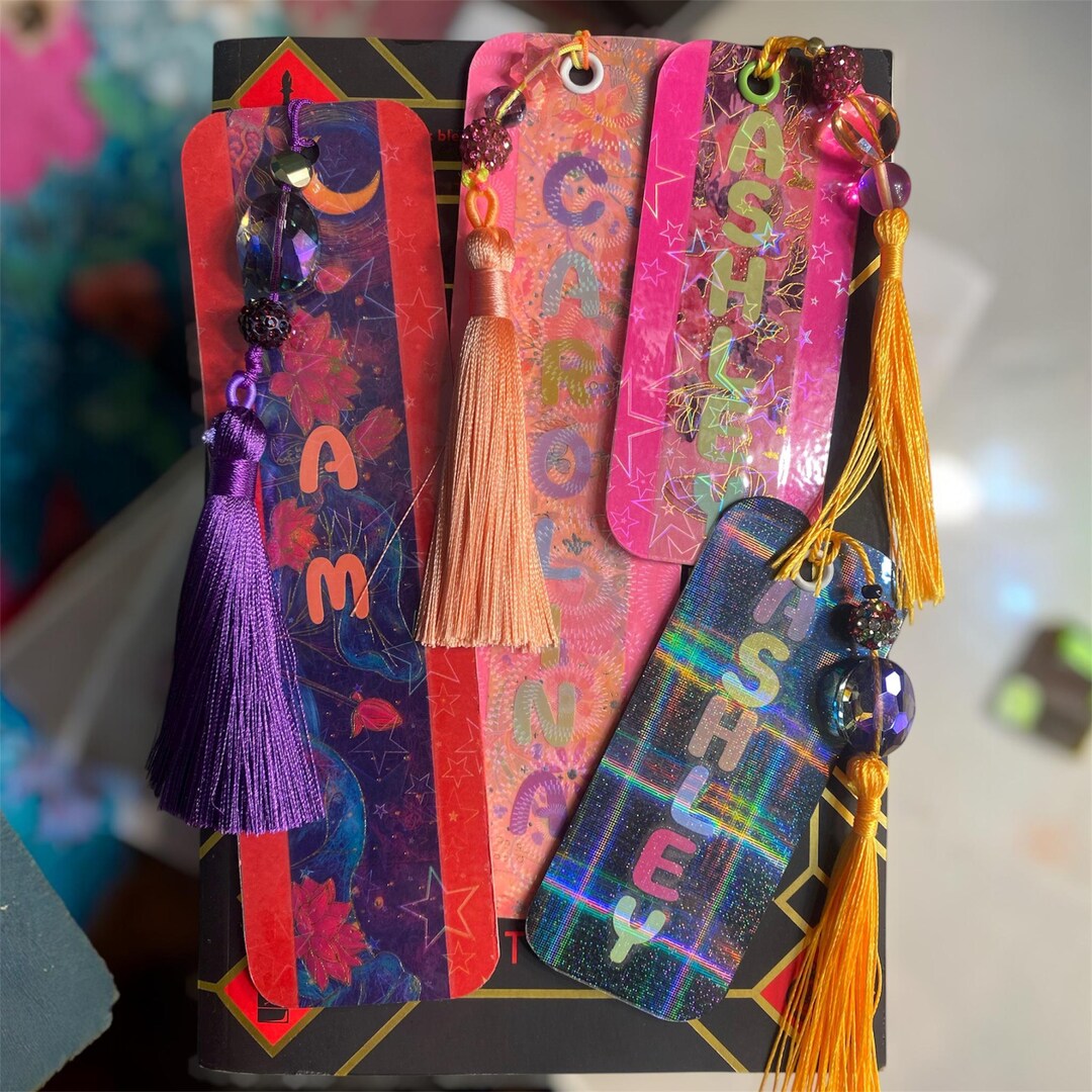 SMALL Custom Bookmarks Shown in Picture, Personalized - Etsy