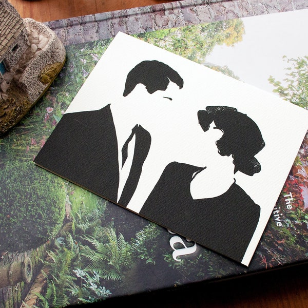 Downton Abbey inspired Mary & Henry valentine anniversary card