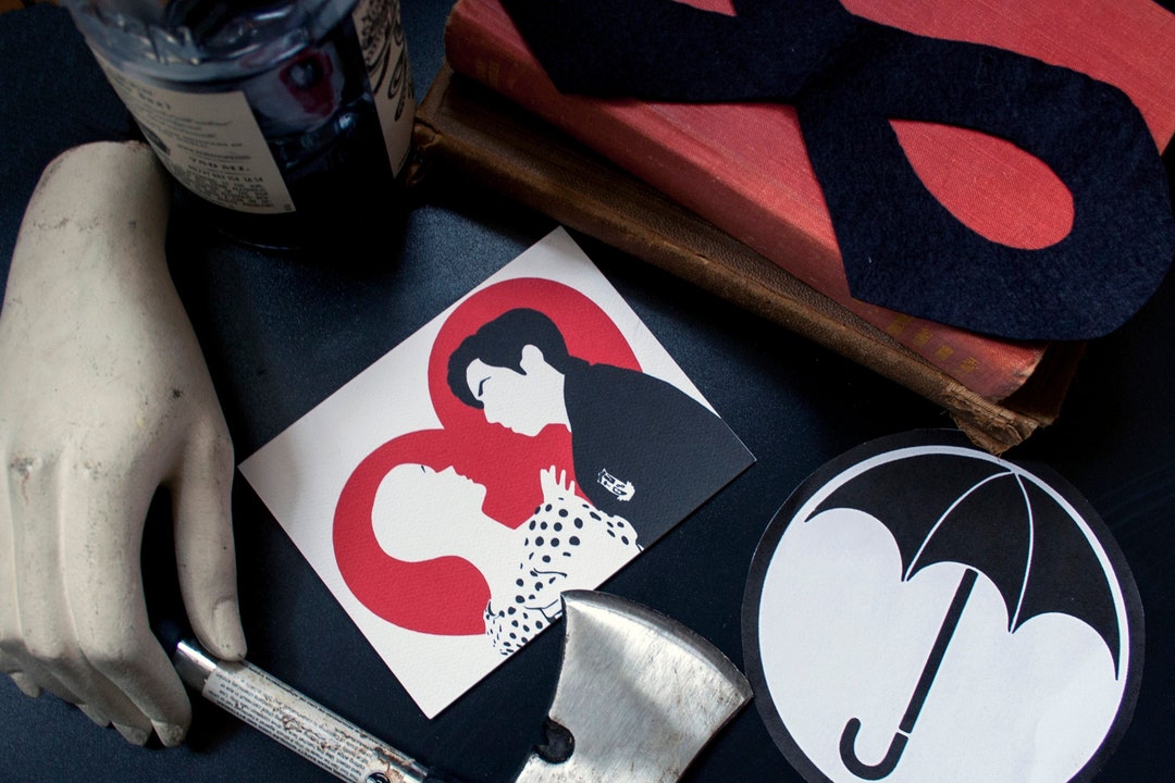 Umbrella Academy Five and Dolores Valentine Anniversary Card - Etsy