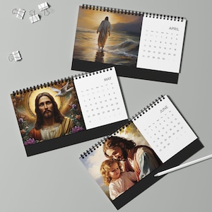 Jesus - Christian Desktop Calendar 2026 - Etsy