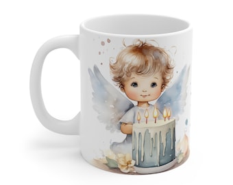 Taza vintage del Día del Ángel