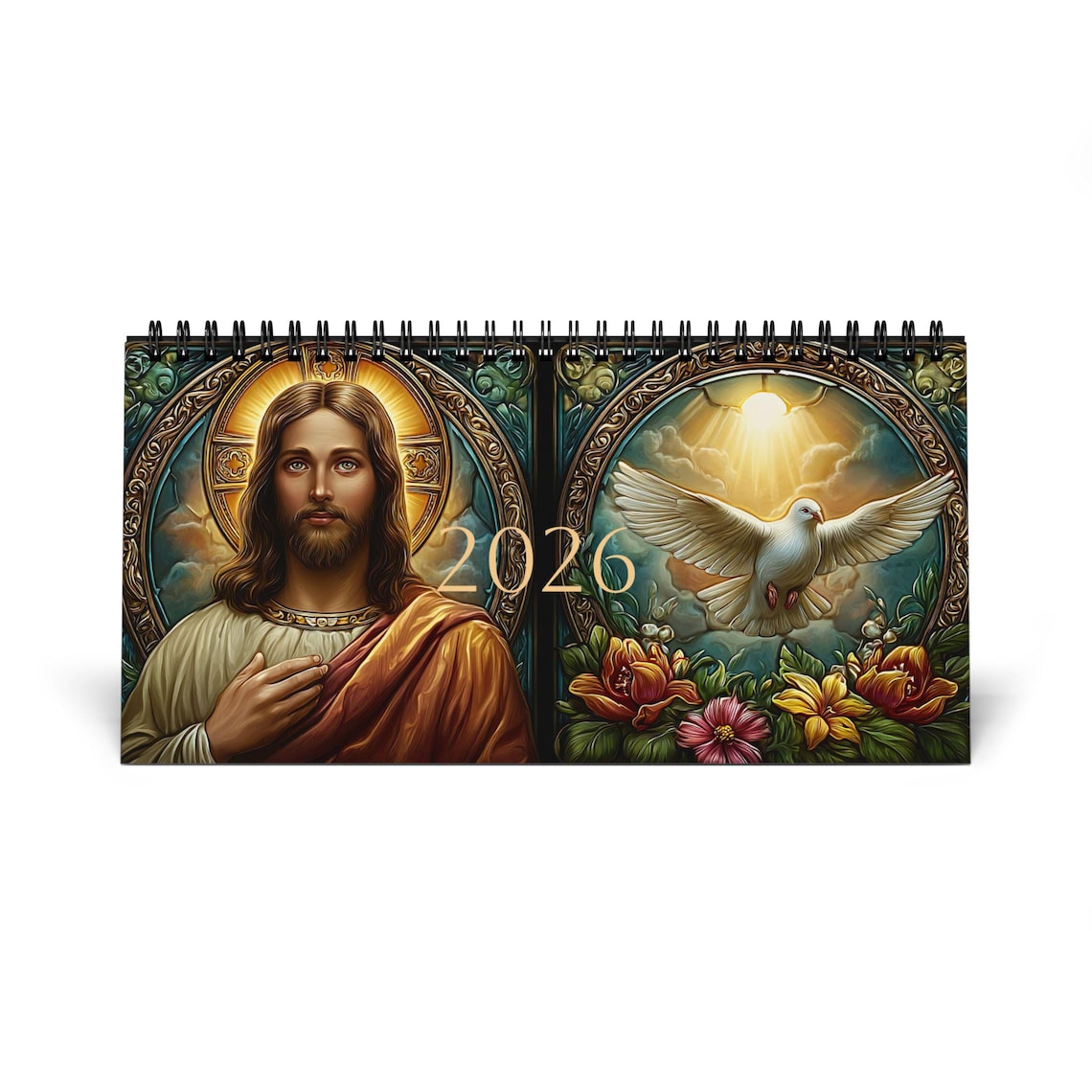 Jesus - Christian Desktop Calendar 2026 - Etsy