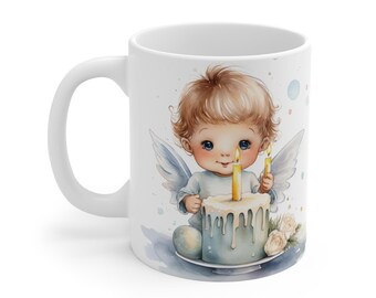 Taza vintage del Día del Ángel