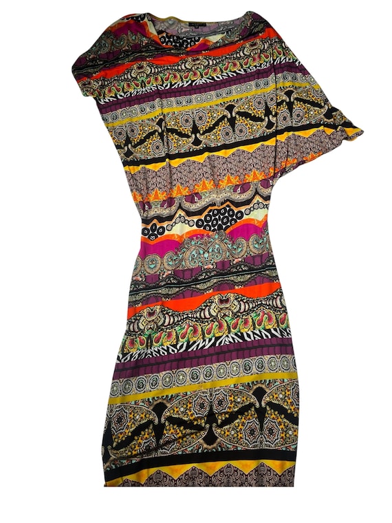 etro asymmetric dress Bodycon 100% Viscose Size 44 (S/M) Made in Italy Excellent Color:burgundy WRPA0001 AK13A size_2 Wearing @halara_official Softlyzero™ Plush