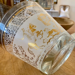 Vintage Chinoiserie Style, MCM Ice Bucket, Glass