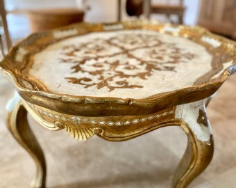 Vintage and RARE, Italian Florentine Coffee Table, HUGE, STUNNING
