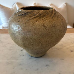 Mid Century , Studio Pottery Vessel, Wabi Sabi Stoneware, Signed