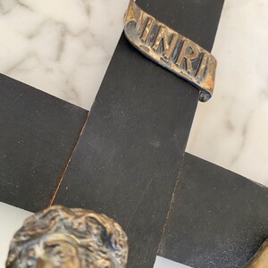 Antique French Crucifix, LARGE, Solid Brass and Wood - Etsy