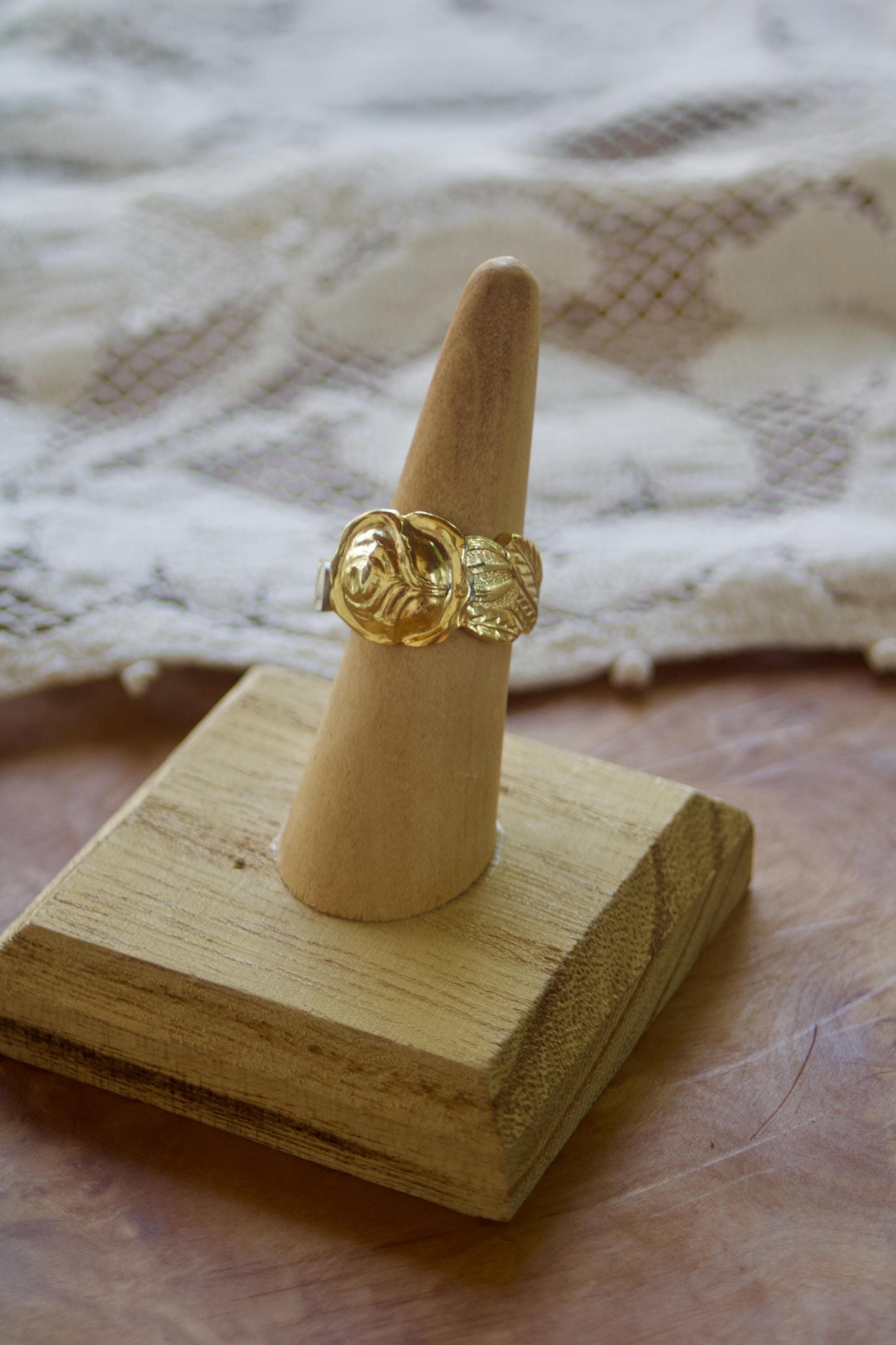 Gold Spoon Ring - Etsy