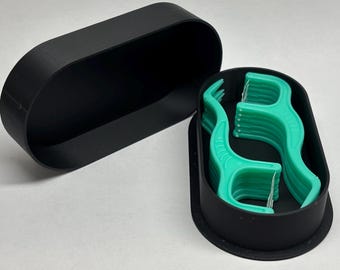 Travel Floss Case - Compact 3D Printed Dental Floss Holder