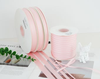 Pink Satin Ribbon – 5 Yards Polyester Cotton Ribbon for Gift Wrapping, Floral Arranging & DIY Crafts
