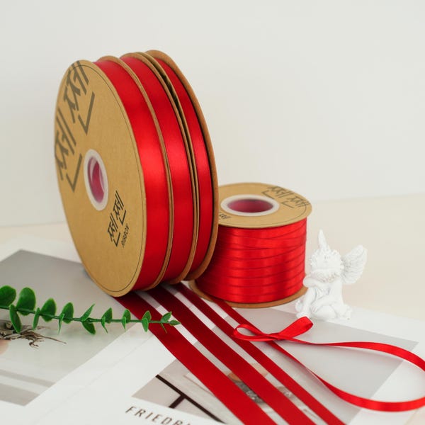 Red Decorative Ribbon Red Lace Ribbon - Etsy