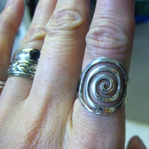 Sterling Spiral Ring image 1