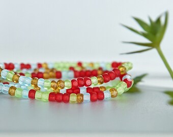 Multicolor Glass Bead Mix, 3 Cut Czech Beads, Trica Bead, Jewelry Making Supplies, Crafting Beads, DIY Project, 4X3mm, 50 Pieces, (AN6-108)