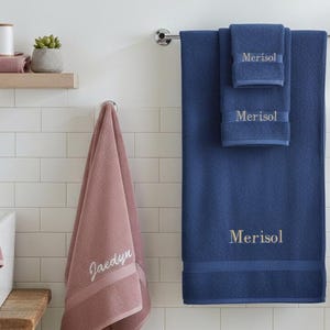 Personalized Turkish Cotton Bath Sheet, Custom Name Towel