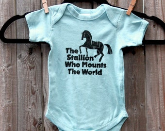 Game of Thrones // Dothraki Onesie  // The Stallion Who Mounts the World