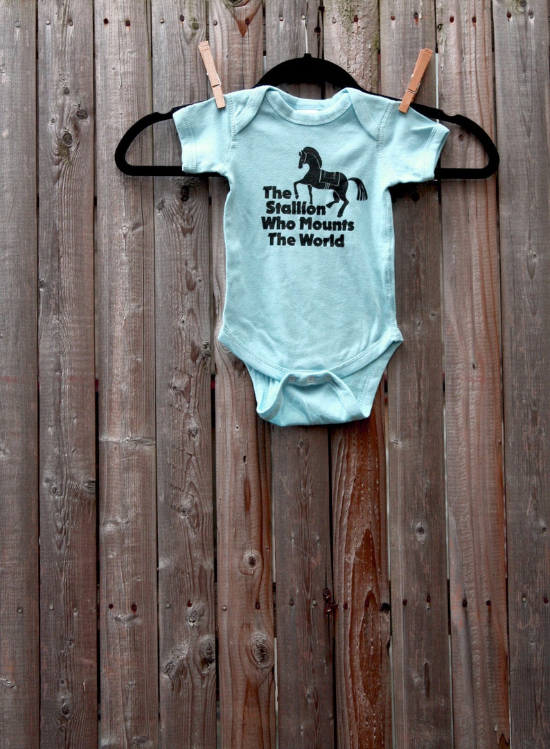 Game of Thrones // Dothraki Onesie // The Stallion Who Mounts the World image 1