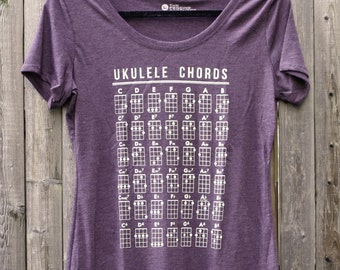 Ukulele Chords // Women's Tee Shirt
