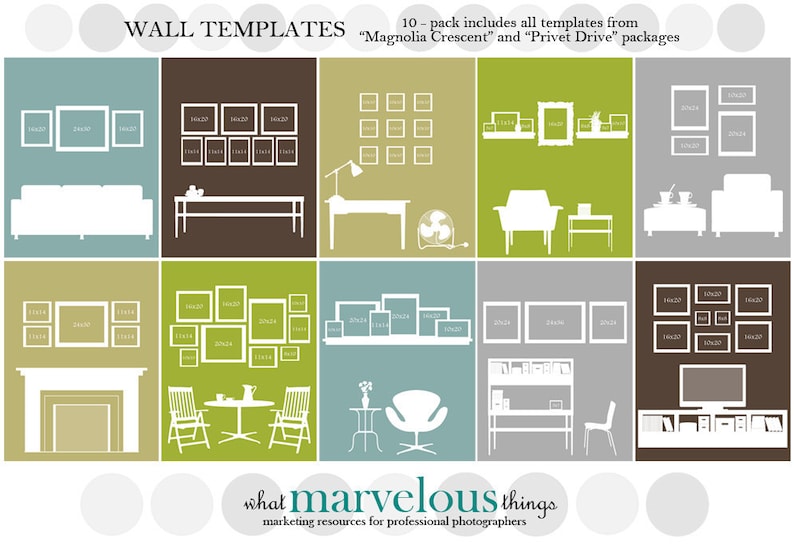 Wall Display Template 10-pack image 1