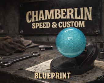 Blueprint – Custom Resin Shift Knob | Handcrafted | Chamberlin Speed & Custom