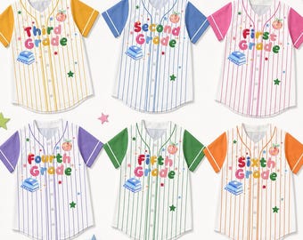 Personalized Teacher Jersey, Custom Name Number Baseball Shirt, School Spirit Teacher Team Shirt, School Staff Gift, Back To School Outfit