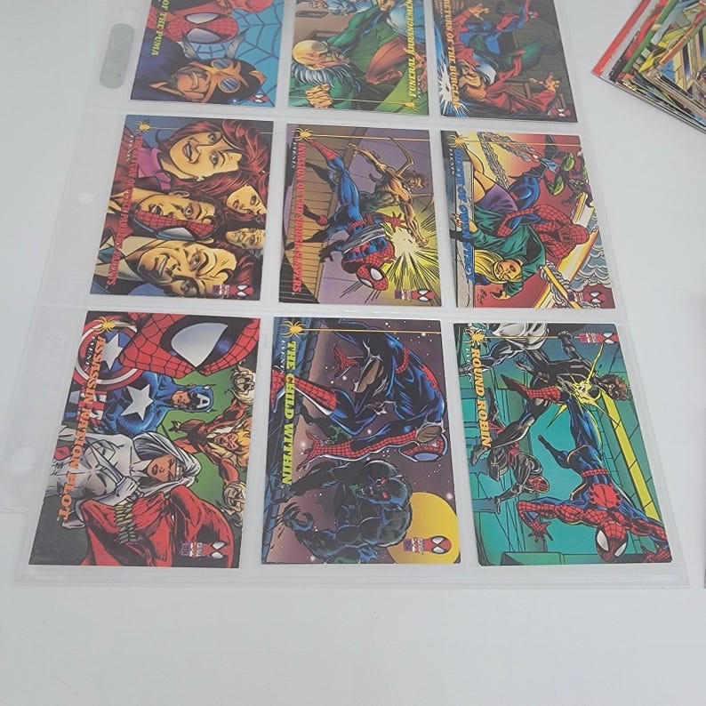 The Amazing Spiderman- complete Mark Bagley art 1994 Fleer Ultra first edition image 3