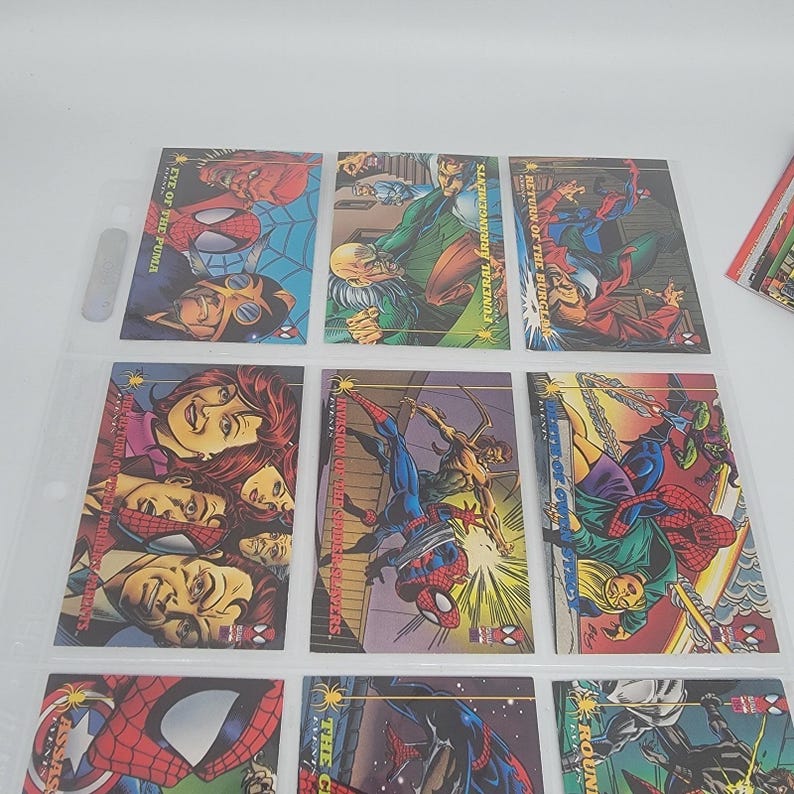 The Amazing Spiderman- complete Mark Bagley art 1994 Fleer Ultra first edition image 2