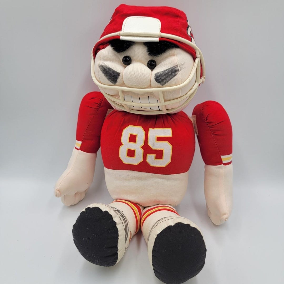 Doll Rage Collectable Vtg 1985 NFL Stress Rage Doll Kansas City Chiefs Pull Apart Doll Plush ...