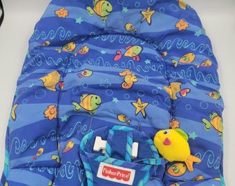 Vtg Fisher Price Ocean Wonders Aquarium Travel Swing Replacement Cover Only