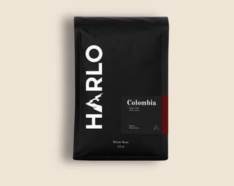 Café colombien en grains, café arabica d'origine unique, torréfaction moyenne, 12 oz