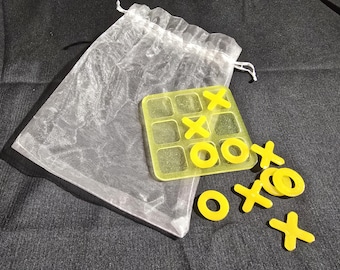 Handmade resin travel size Tic Tac Toe Game