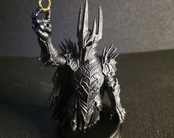 Busto Premium del Signore Oscuro con l'Unico Anello - Oggetto da collezione dipinto a mano