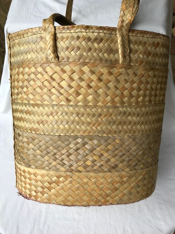 Beach Bag, Raffia Tote, Raffia Bag, Straw Tote, S… - image 2