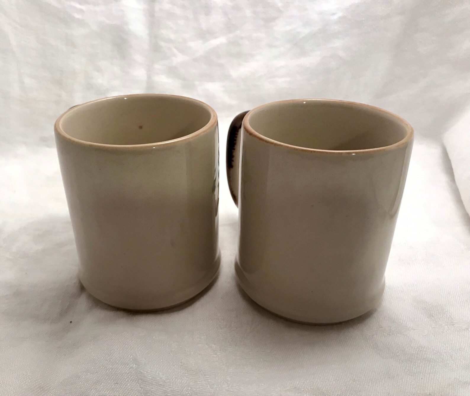 Vintage Pair of Coffee Mugs Made in Korea Fruit Design Etsy