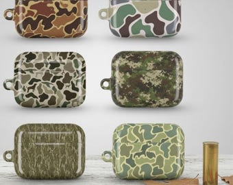 Vintage Duck Camo AirPods Case | Hunting Style Protective Cover for AirPods Gen 1–4 & Pro 1–2 | Gift for Hunters