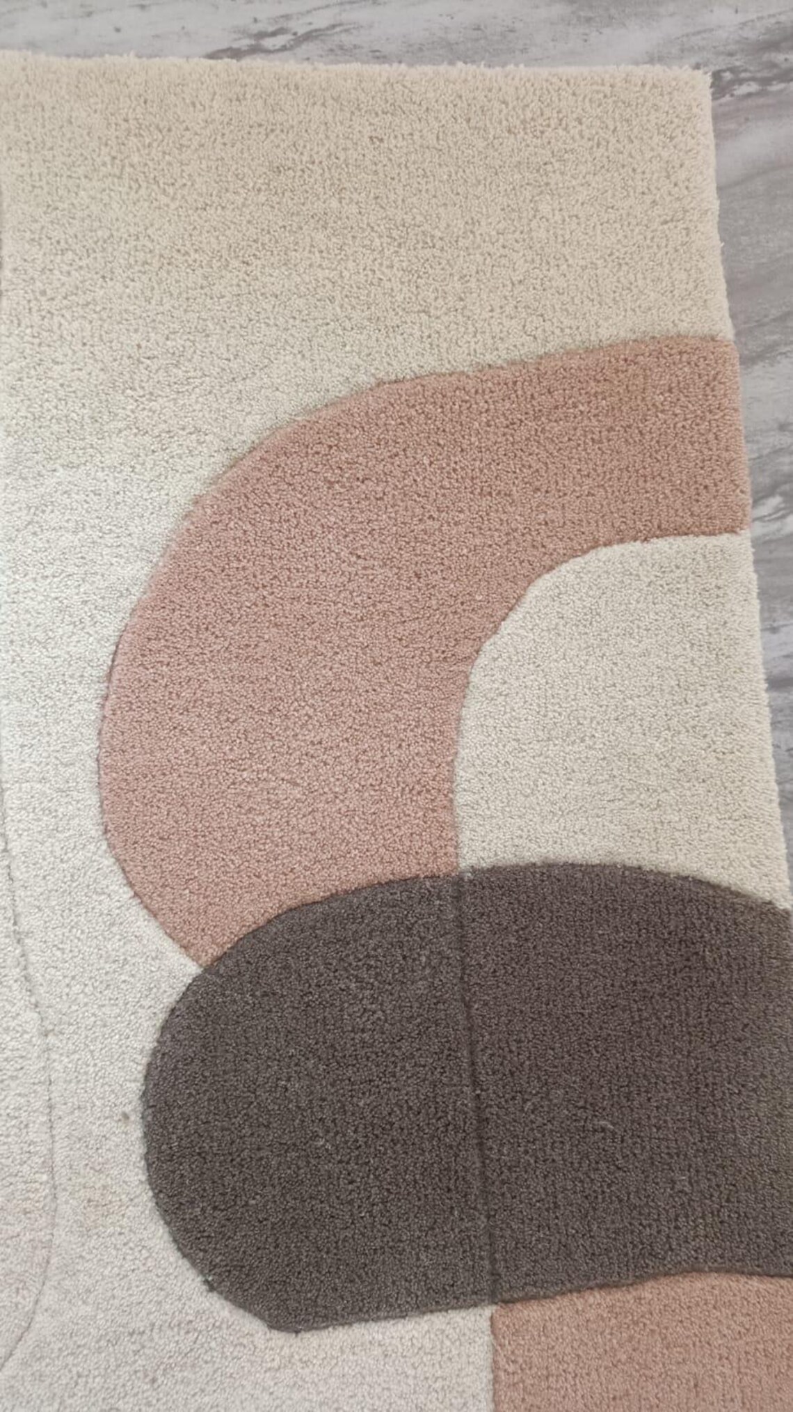Hand Tufted Wool Rug - Modern Abstract Neutral Area Rug - Etsy