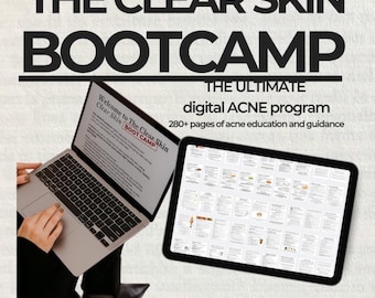 Acne BOOTCAMP Program | Digital Skincare Education for Clearer Skin | Intensive Acne eGuide