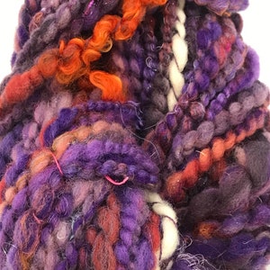 Purple Rust Handspun Two Ply Art Yarn image 5