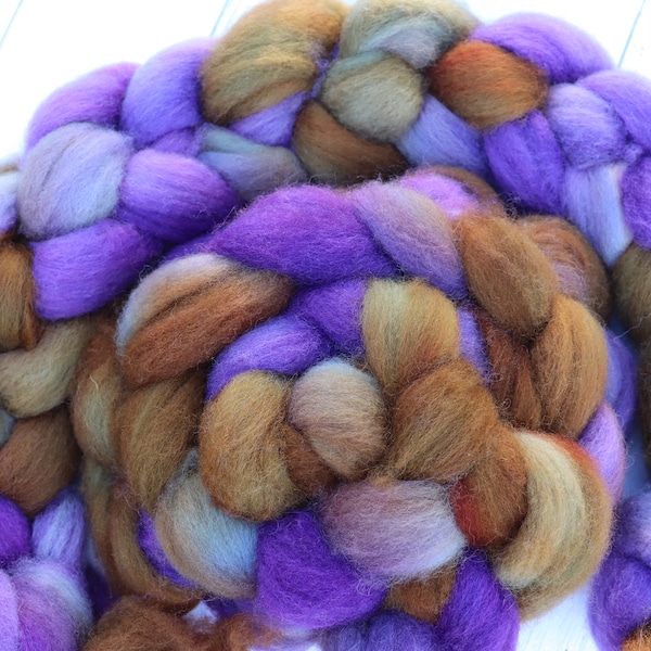 Autumn's Daughter on BFL Hand Dyed Roving