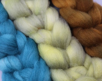 Swamp Gas Singles on BFL Hand Dyed Roving