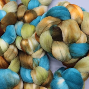 Swamp Gas on Superfine American Merino Hand Dyed Roving