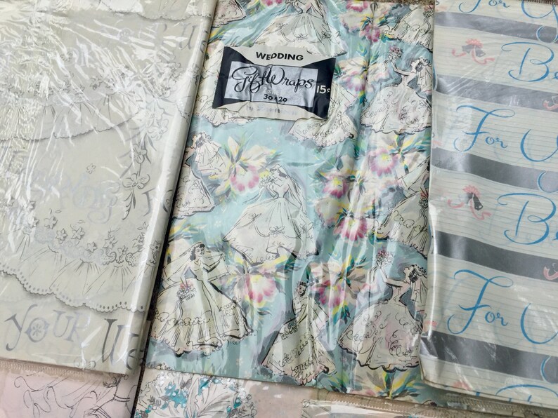 1950s Wedding Gift Paper Vintage Wedding very Special 10 Packages Multiple Styles 1950s Wedding