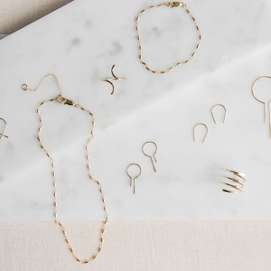 Geometric Hoops, Gold Minimalist Hoops, Unique Gold Hoops, Gold Wire Earrings, Dainty Modern Gold Earrings, Simplistic Gold Earrings image 4