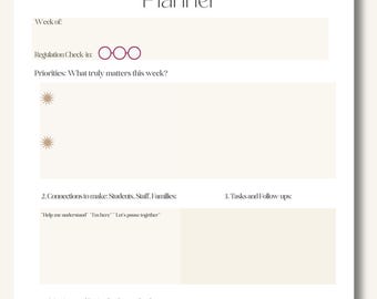 Mindful Assistant Principal Planner | Trauma-Informed School Admin (Printable)