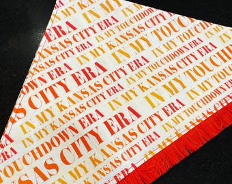 KC Chiefs Era large dog bandana