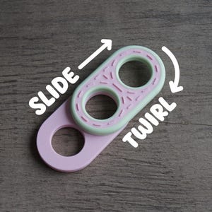 Customizable Fidget Toy: Snap, Slide and Twirl