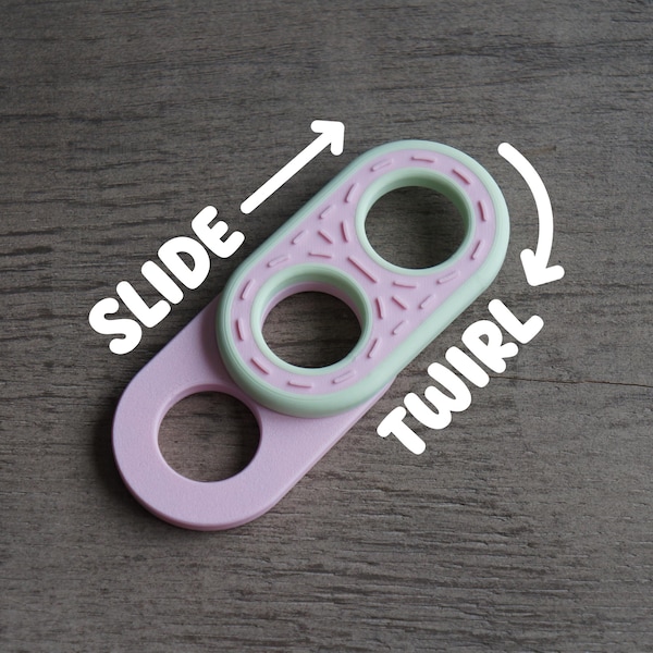 Customizable Fidget Toy: Snap, Slide and Twirl