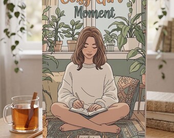 Libro para colorear "Momentos acogedores para niñas" / Escenas relajantes, arteterapia (descarga en PDF)